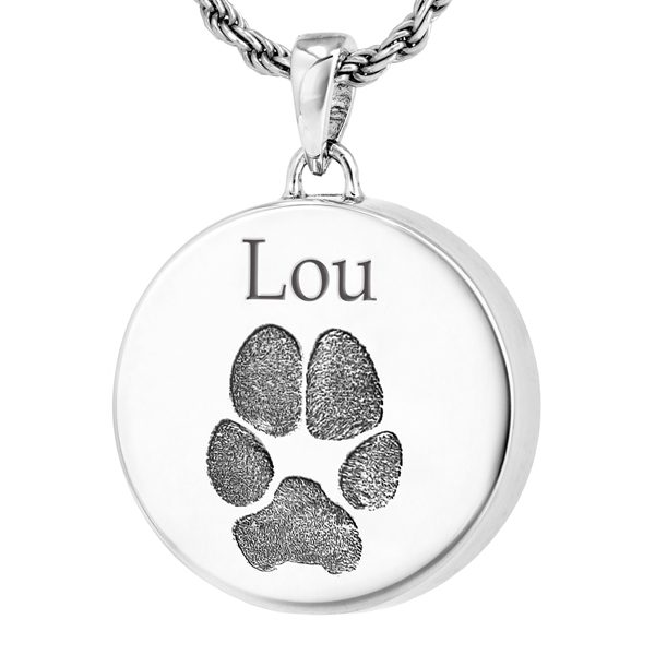 Actual Nose Print Pendant - Round - Image 2